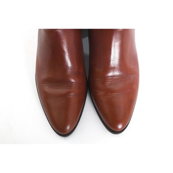 Vintage 1980s Size 8N Brown Short Heel Tall Leather Boots | by Etienne Agner - Picture 8 of 10